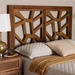 Baxton Studio Accorsa Modern Walnut Brown Finished Wood Queen Size Headboard - BSORH2005-Walnut-Queen-Headboard