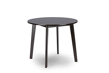 Baxton Studio Debbie Mid-Century Dark Brown Wood Round Dining Table