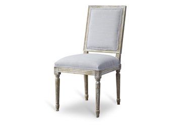 Baxton Studio Clairette Wood Traditional French Accent Chair