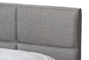 Baxton Studio Sophie Modern and Contemporary Grey Fabric Upholstered Queen Size Platform Bed - BSOBBT6481-Queen-Grey