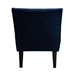 Baxton Studio Harmon Modern and Contemporary Transitional Navy Blue Velvet Fabric Upholstered and Black Finished Wood Accent Chair - BSORAC515FB-Navy Blue Velvet/Black-CC