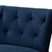 Baxton Studio Harmon Modern and Contemporary Transitional Navy Blue Velvet Fabric Upholstered and Black Finished Wood Accent Chair - BSORAC515FB-Navy Blue Velvet/Black-CC